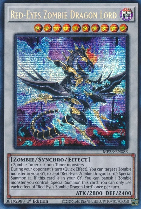 Image for Red-Eyes Zombie Dragon Lord (25th Anniversary Tin: Dueling Heroes Mega Pack) (MP23-EN083) - YuGiOh