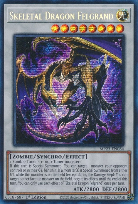 Image for Skeletal Dragon Felgrand (25th Anniversary Tin: Dueling Heroes Mega Pack) (MP23-EN084) - YuGiOh