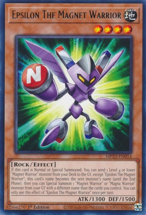 Image for Epsilon The Magnet Warrior (25th Anniversary Tin: Dueling Heroes Mega Pack) (MP23-EN014) - YuGiOh