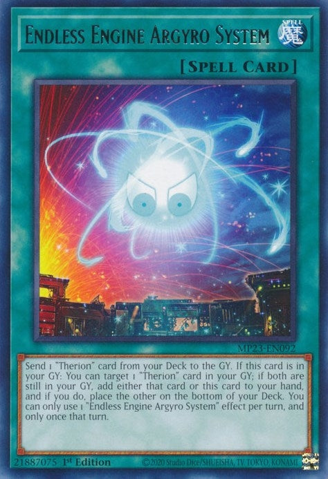 Image for Endless Engine Argyro System (25th Anniversary Tin: Dueling Heroes Mega Pack) (MP23-EN092) - YuGiOh