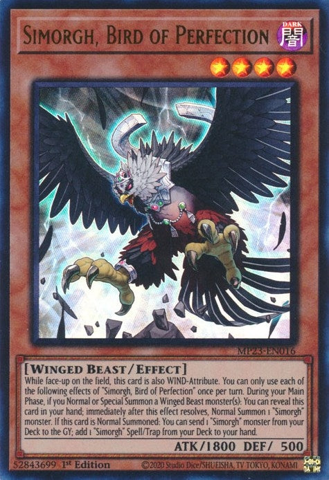 Image for Simorgh, Bird of Perfection (25th Anniversary Tin: Dueling Heroes Mega Pack) (MP23-EN016) - YuGiOh