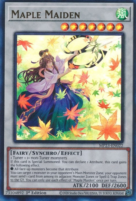 Image for Maple Maiden (25th Anniversary Tin: Dueling Heroes Mega Pack) (MP23-EN022) - YuGiOh