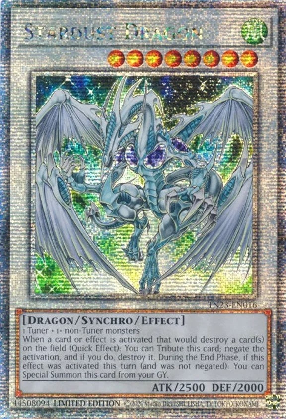 Image for Stardust Dragon (Quarter Century Secret Rare) (25th Anniversary Tin: Dueling Heroes) (TN23-EN016) - YuGiOh