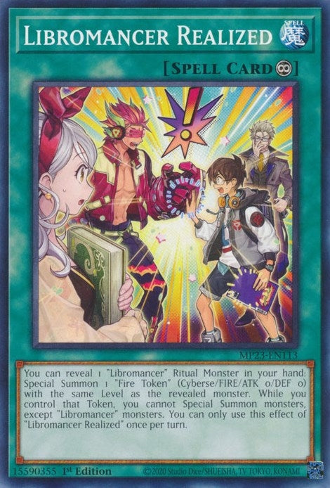 Image for Libromancer Realized (25th Anniversary Tin: Dueling Heroes Mega Pack) (MP23-EN113) - YuGiOh