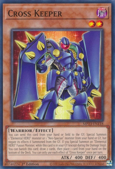 Image for Cross Keeper (25th Anniversary Tin: Dueling Heroes Mega Pack) (MP23-EN118) - YuGiOh