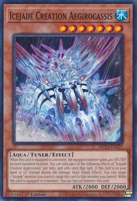 Image for Icejade Creation Aegirocassis (25th Anniversary Tin: Dueling Heroes Mega Pack) (MP23-EN121) - YuGiOh