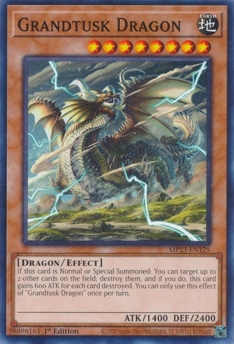Image for Grandtusk Dragon (25th Anniversary Tin: Dueling Heroes Mega Pack) (MP23-EN129) - YuGiOh