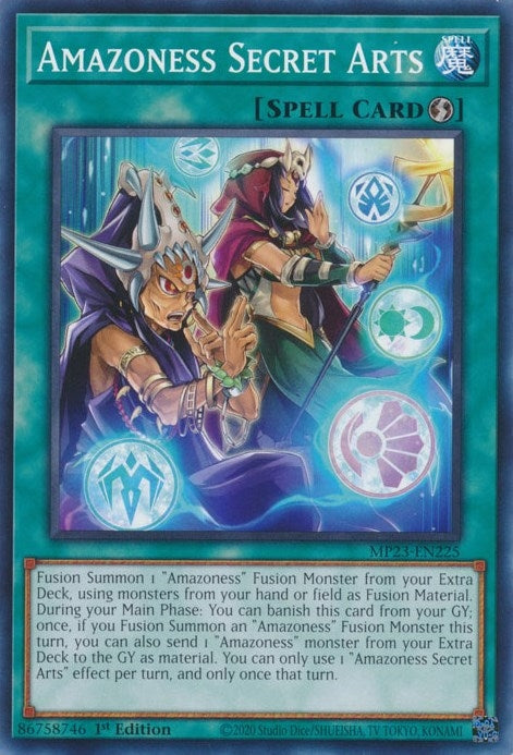 Image for Amazoness Secret Arts (25th Anniversary Tin: Dueling Heroes Mega Pack) (MP23-EN225) - YuGiOh