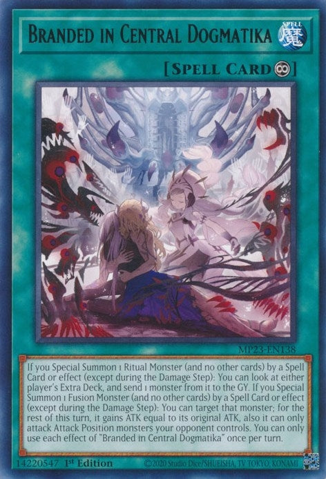 Image for Branded in Central Dogmatika (25th Anniversary Tin: Dueling Heroes Mega Pack) (MP23-EN138) - YuGiOh