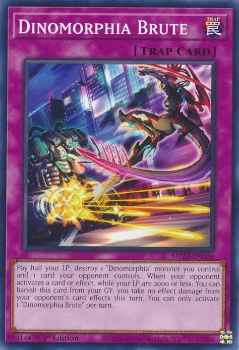 Image for Dinomorphia Brute (25th Anniversary Tin: Dueling Heroes Mega Pack) (MP23-EN039) - YuGiOh