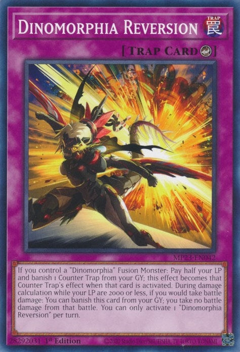 Image for Dinomorphia Reversion (25th Anniversary Tin: Dueling Heroes Mega Pack) (MP23-EN042) - YuGiOh