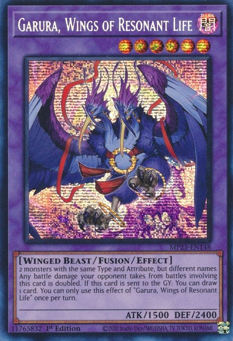 Image for Garura, Wings of Resonant Life (25th Anniversary Tin: Dueling Heroes Mega Pack) (MP23-EN148) - YuGiOh