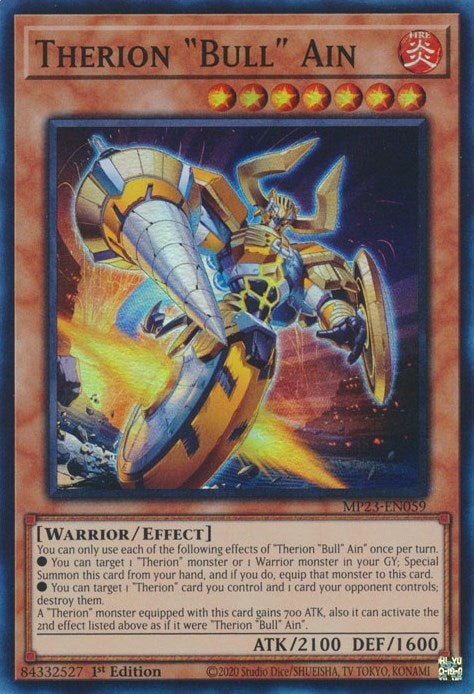 Image for Therion "Bull" Ain (25th Anniversary Tin: Dueling Heroes Mega Pack) (MP23-EN059) - YuGiOh