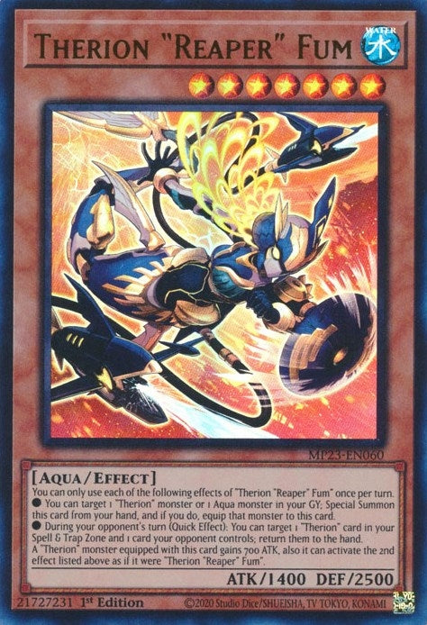 Image for Therion "Reaper" Fum (25th Anniversary Tin: Dueling Heroes Mega Pack) (MP23-EN060) - YuGiOh