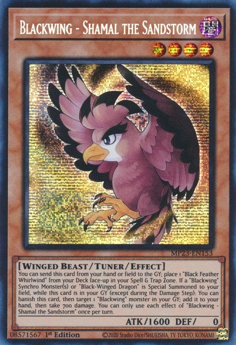 Image for Blackwing - Shamal the Sandstorm (25th Anniversary Tin: Dueling Heroes Mega Pack) (MP23-EN153) - YuGiOh