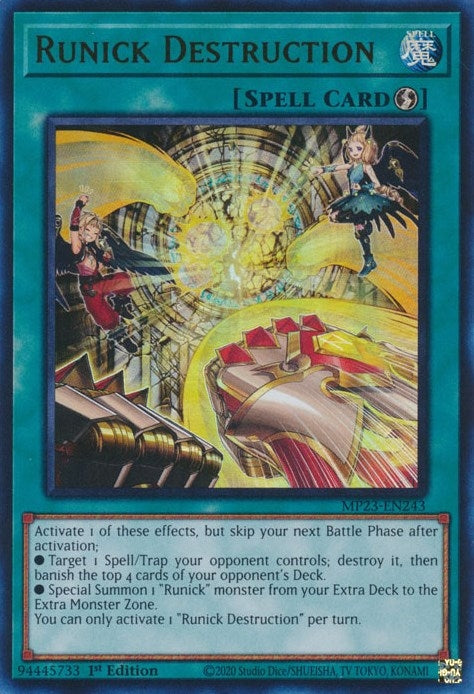 Image for Runick Destruction (25th Anniversary Tin: Dueling Heroes Mega Pack) (MP23-EN243) - YuGiOh