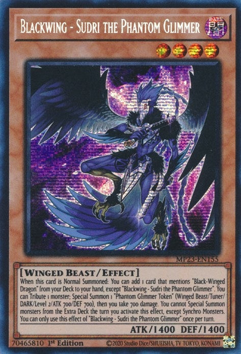 Image for Blackwing - Sudri the Phantom Glimmer (25th Anniversary Tin: Dueling Heroes Mega Pack) (MP23-EN155) - YuGiOh