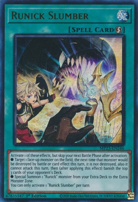 Image for Runick Slumber (25th Anniversary Tin: Dueling Heroes Mega Pack) (MP23-EN246) - YuGiOh