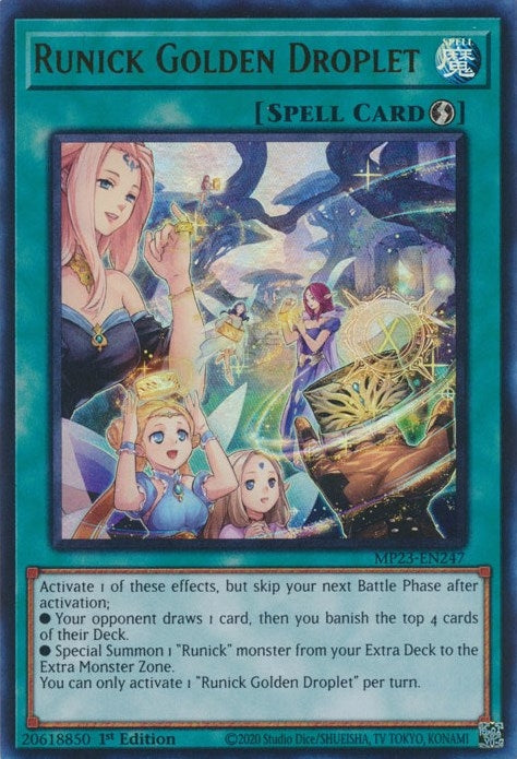 Image for Runick Golden Droplet (25th Anniversary Tin: Dueling Heroes Mega Pack) (MP23-EN247) - YuGiOh