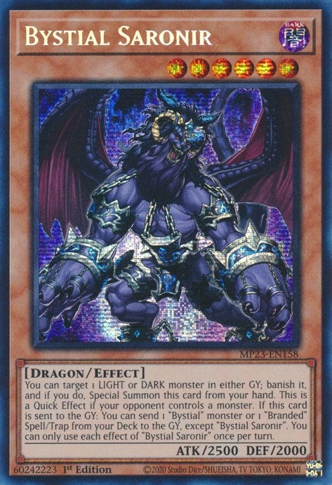 Image for Bystial Saronir (25th Anniversary Tin: Dueling Heroes Mega Pack) (MP23-EN158) - YuGiOh