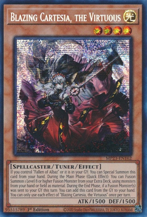 Image for Blazing Cartesia, the Virtuous (25th Anniversary Tin: Dueling Heroes Mega Pack) (MP23-EN162) - YuGiOh