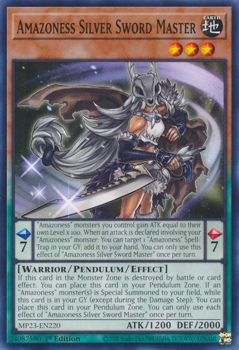 Image for Amazoness Silver Sword Master (25th Anniversary Tin: Dueling Heroes Mega Pack) (MP23-EN220) - YuGiOh