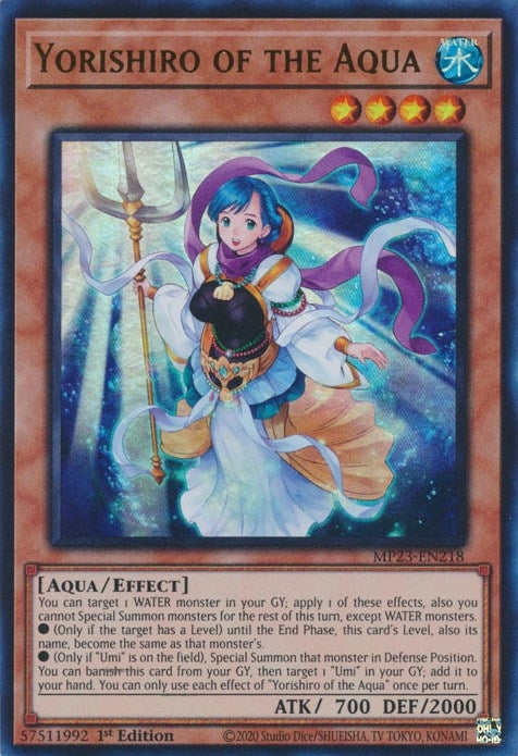 Image for Yorishiro of the Aqua (25th Anniversary Tin: Dueling Heroes Mega Pack) (MP23-EN218) - YuGiOh