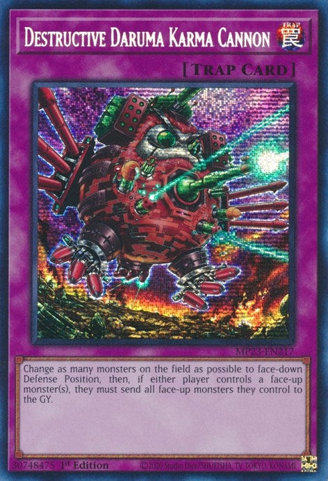 Image for Destructive Daruma Karma Cannon (25th Anniversary Tin: Dueling Heroes Mega Pack) (MP23-EN217) - YuGiOh