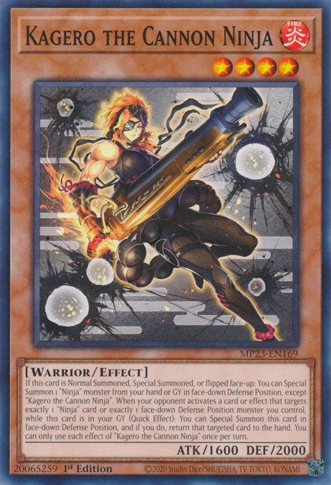 Image for Kagero the Cannon Ninja (25th Anniversary Tin: Dueling Heroes Mega Pack) (MP23-EN169) - YuGiOh
