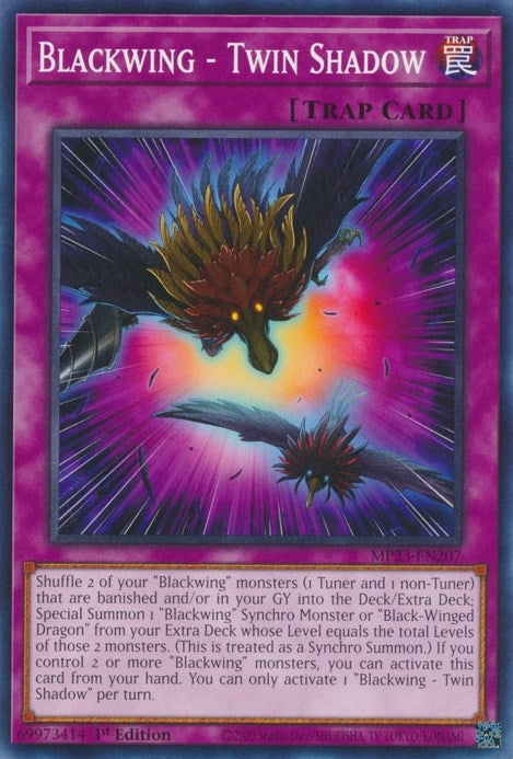 Image for Blackwing - Twin Shadow (25th Anniversary Tin: Dueling Heroes Mega Pack) (MP23-EN207) - YuGiOh