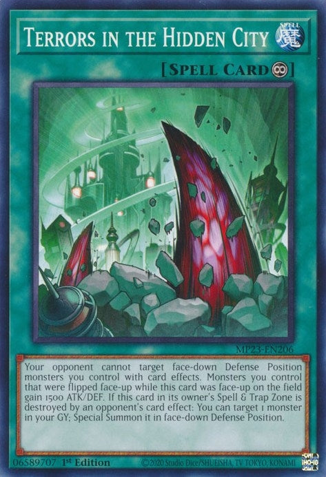Image for Terrors in the Hidden City (25th Anniversary Tin: Dueling Heroes Mega Pack) (MP23-EN206) - YuGiOh