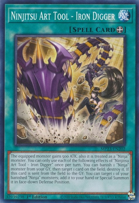 Image for Ninjitsu Art Tool - Iron Digger (25th Anniversary Tin: Dueling Heroes Mega Pack) (MP23-EN202) - YuGiOh