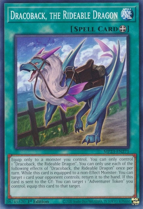 Image for Dracoback, the Rideable Dragon (25th Anniversary Tin: Dueling Heroes Mega Pack) (MP23-EN271) - YuGiOh