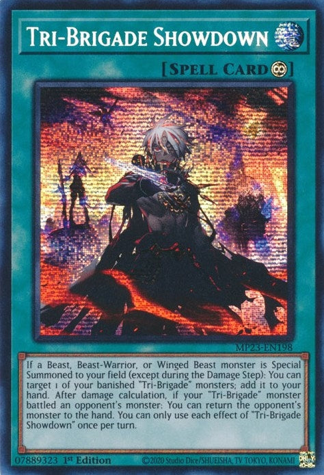 Image for Tri-Brigade Showdown (25th Anniversary Tin: Dueling Heroes Mega Pack) (MP23-EN198) - YuGiOh