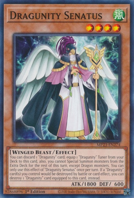 Image for Dragunity Senatus (25th Anniversary Tin: Dueling Heroes Mega Pack) (MP23-EN274) - YuGiOh