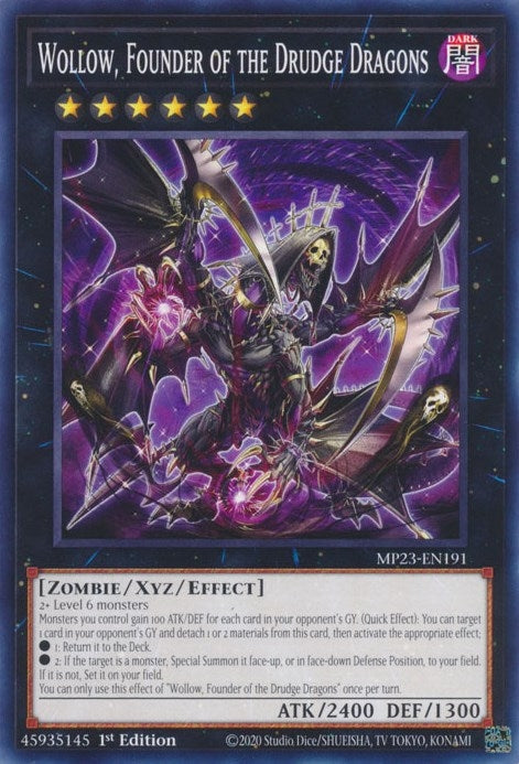 Image for Wollow, Founder of the Drudge Dragons (25th Anniversary Tin: Dueling Heroes Mega Pack) (MP23-EN191) - YuGiOh