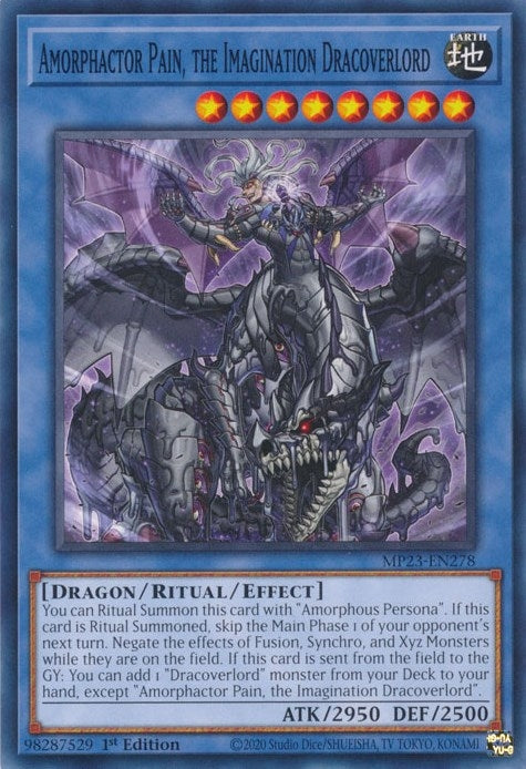 Image for Amorphactor Pain, the Imagination Dracoverlord (25th Anniversary Tin: Dueling Heroes Mega Pack) (MP23-EN278) - YuGiOh