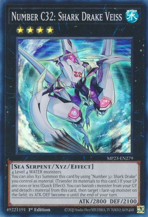 Image for Number C32: Shark Drake Veiss (25th Anniversary Tin: Dueling Heroes Mega Pack) (MP23-EN279) - YuGiOh