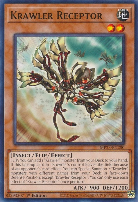 Image for Krawler Receptor (25th Anniversary Tin: Dueling Heroes Mega Pack) (MP23-EN280) - YuGiOh