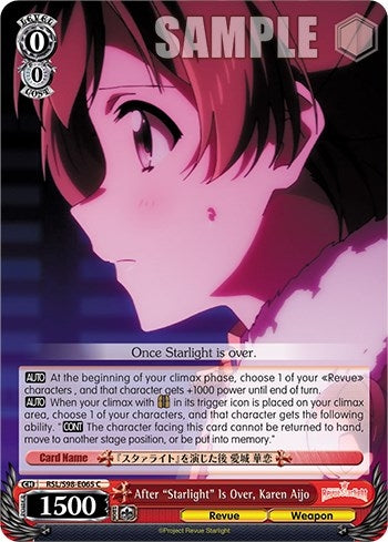 Image for After "Starlight" Is Over, Karen Aijo (Revue Starlight The Movie) (RSL/S98-E065 C) - Weiss Schwarz