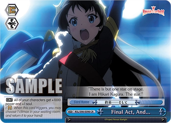 Image for Final Act, And... (Revue Starlight The Movie) (RSL/S98-E098 CR) - Weiss Schwarz