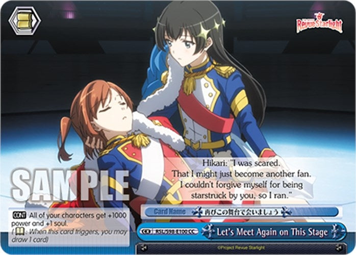 Image for Let's Meet Again on This Stage (Revue Starlight The Movie) (RSL/S98-E100 CC) - Weiss Schwarz