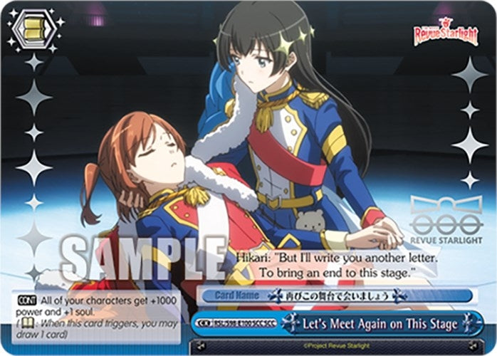 Image for Let's Meet Again on This Stage (SCC) (Revue Starlight The Movie) (RSL/S98-E100SCC SCC) - Weiss Schwarz