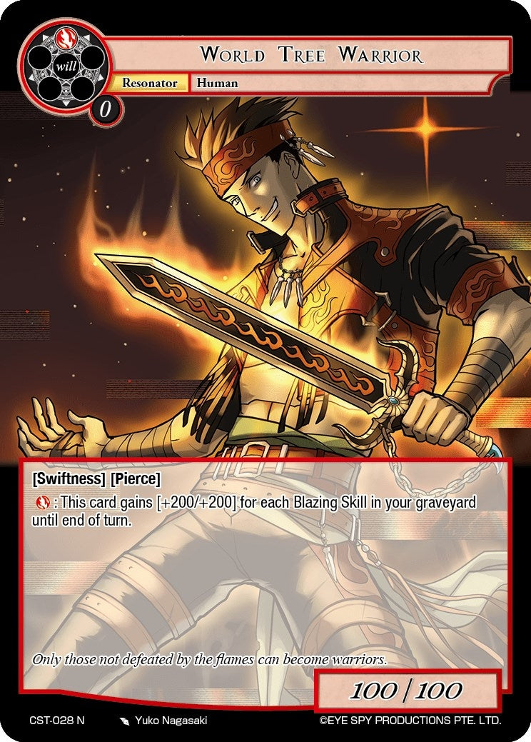 Image for World Tree Warrior (Clash of the Star Trees) (CST-028 N) - Force of Will