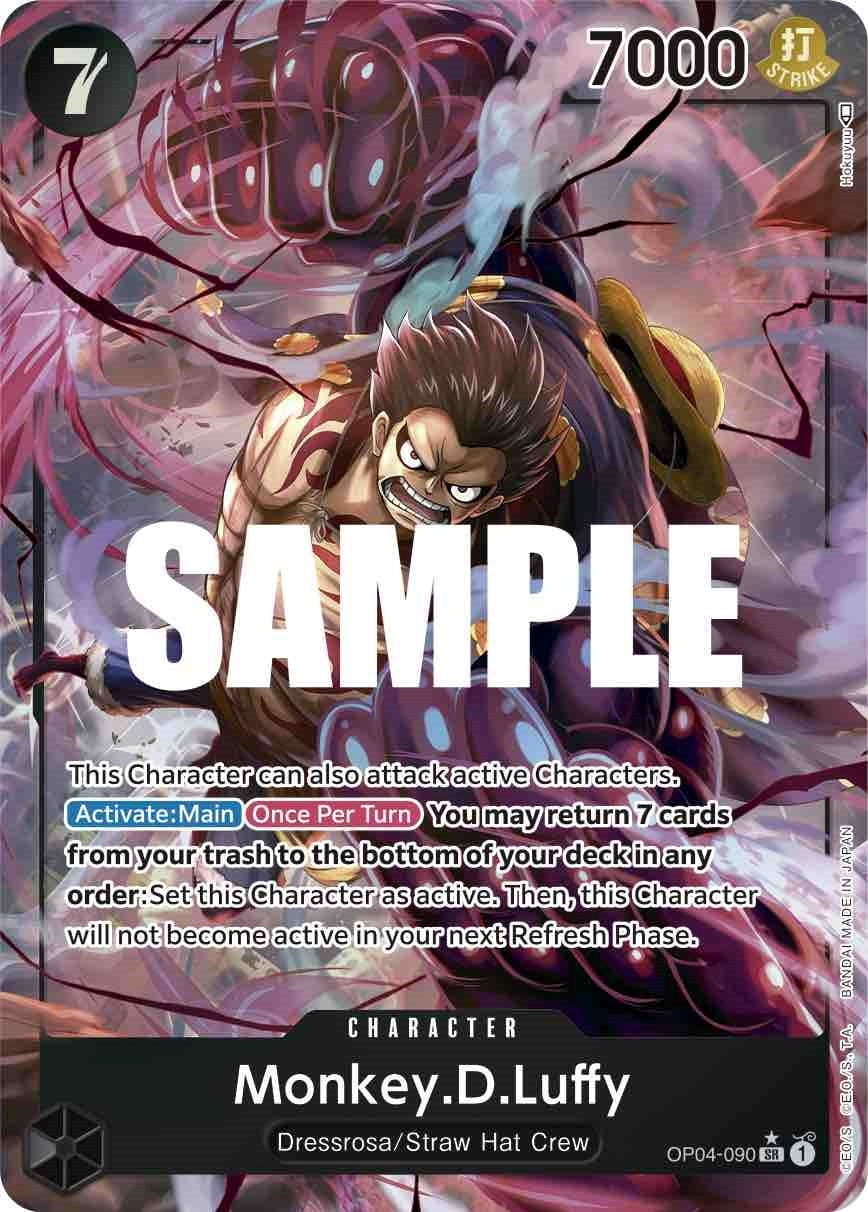 Image for Monkey.D.Luffy (090) (Alternate Art) (Kingdoms of Intrigue) (OP04-090) - One Piece Card Game