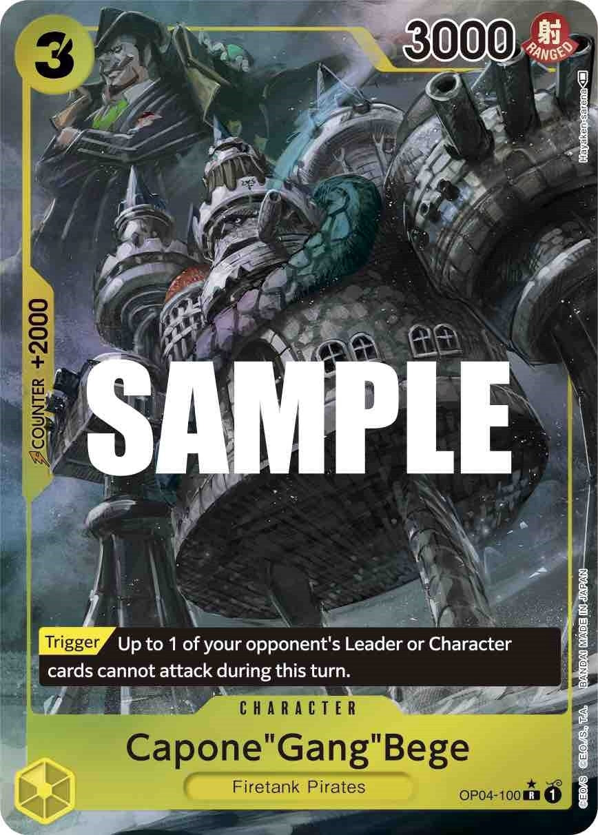 Image for Capone"Gang"Bege (Alternate Art) (Kingdoms of Intrigue) (OP04-100) - One Piece Card Game