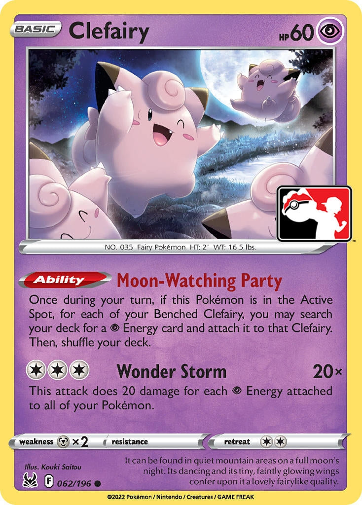 Image for Clefairy (Prize Pack Series Cards) (062/196) - Pokemon
