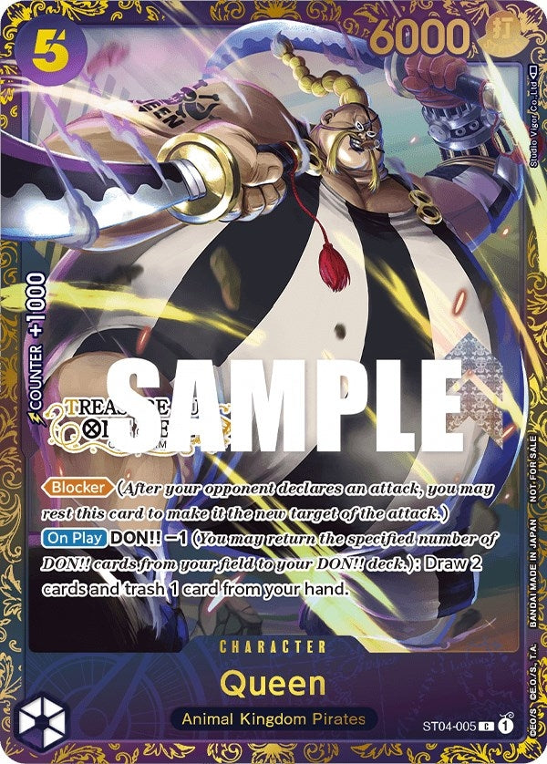 Image for Queen (Treasure Cup) (One Piece Promotion Cards) (ST04-005) - One Piece Card Game