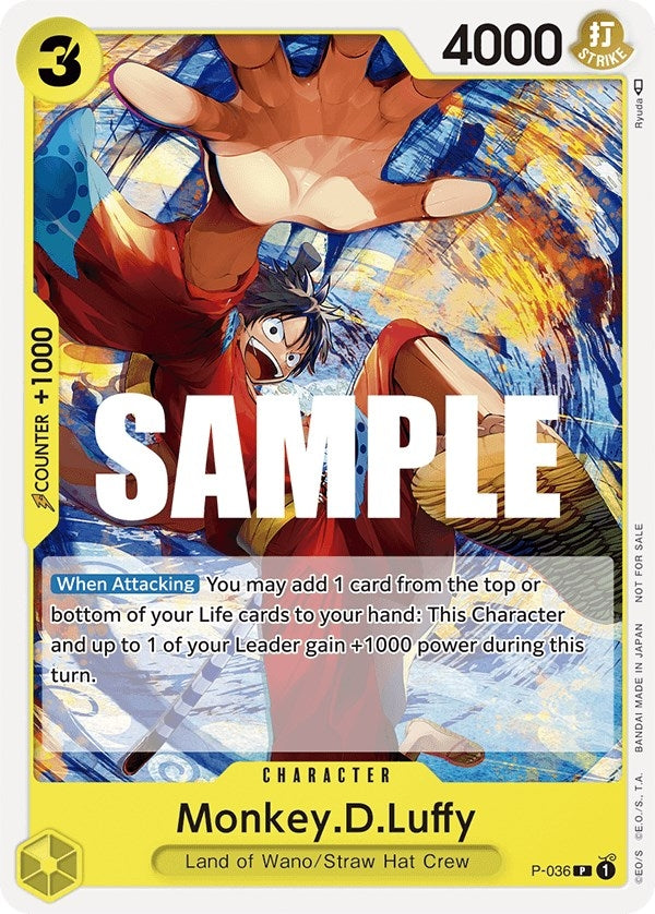 Image for Monkey.D.Luffy (Pre-Release Tournament) (One Piece Promotion Cards) (P-036) - One Piece Card Game