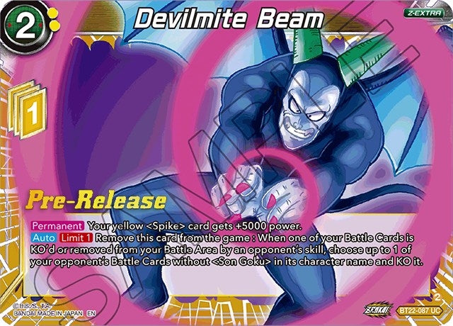 Image for Devilmite Beam (Critical Blow Pre-Release Cards) (BT22-087) - Dragon Ball Super: Masters